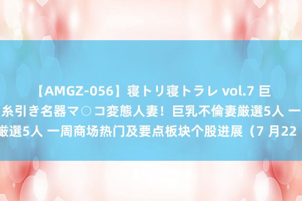 【AMGZ-056】寝トリ寝トラレ vol.7 巨乳むっちむちパイズリ奉仕！糸引き名器マ○コ変態人妻！巨乳不倫妻厳選5人 一周商场热门及要点板块个股进展（7 月22 日~7 月26 日）