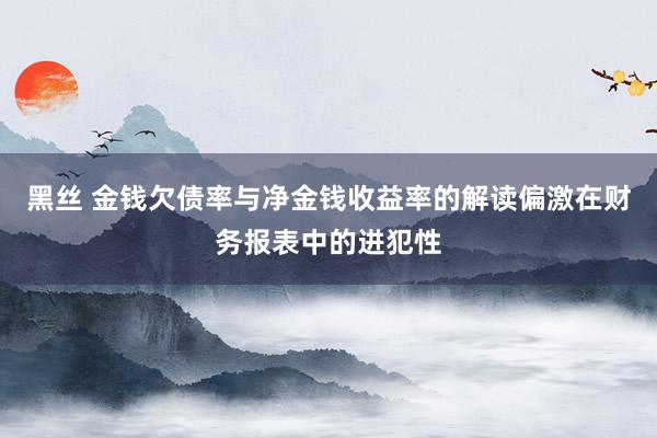 黑丝 金钱欠债率与净金钱收益率的解读偏激在财务报表中的进犯性