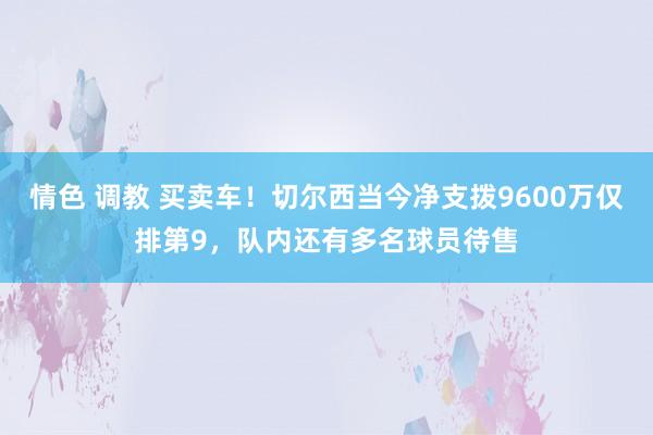 情色 调教 买卖车！切尔西当今净支拨9600万仅排第9，队内还有多名球员待售