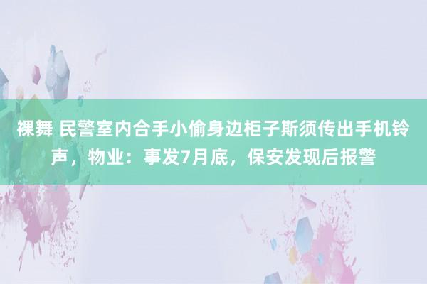 裸舞 民警室内合手小偷身边柜子斯须传出手机铃声，物业：事发7月底，保安发现后报警