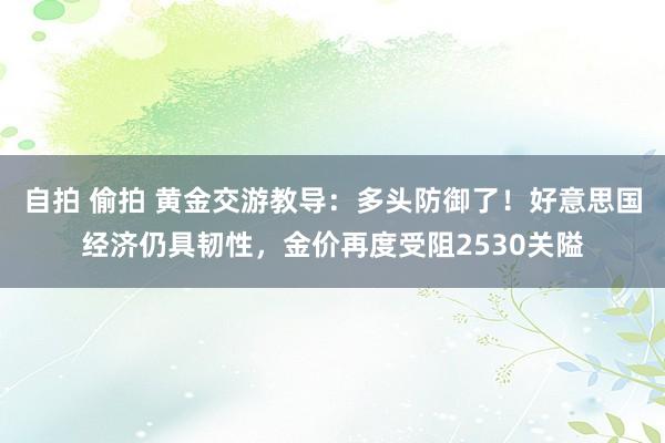 自拍 偷拍 黄金交游教导：多头防御了！好意思国经济仍具韧性，金价再度受阻2530关隘